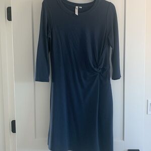 Navy Cable and Gauge Dress - S